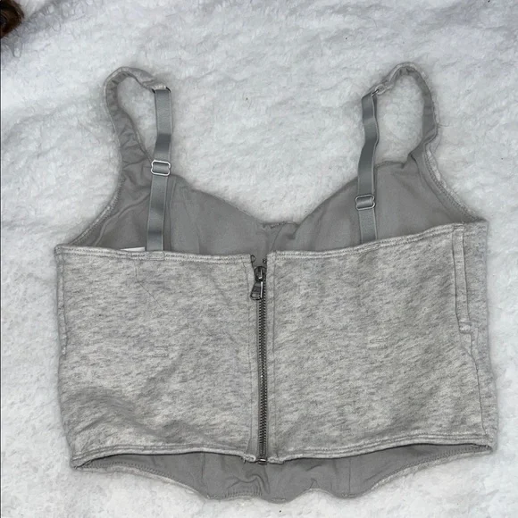 Hollister Tan and Gray Corset Tops - Picture 3 of 7